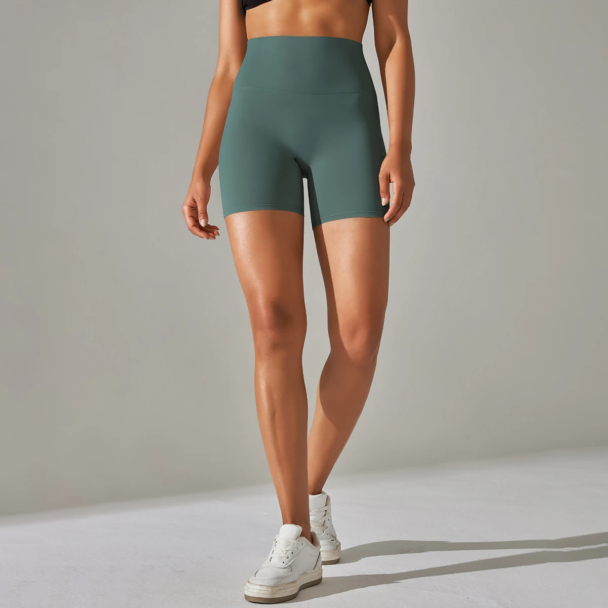 High-Waisted Seamless Yoga Shorts - Breathable Workout & Cycling Shorts for Women – Bild 2