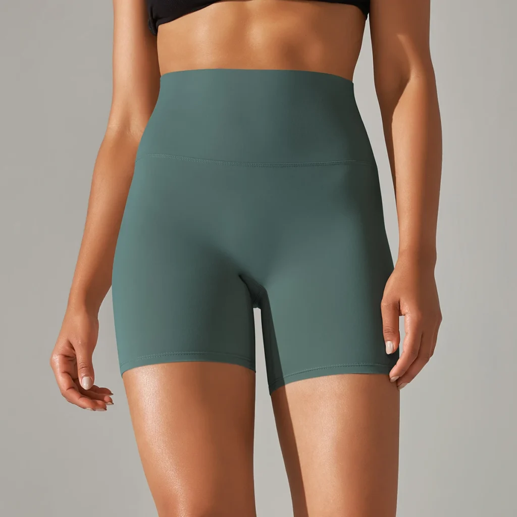 High-Waisted Seamless Yoga Shorts - Breathable Workout & Cycling Shorts for Women