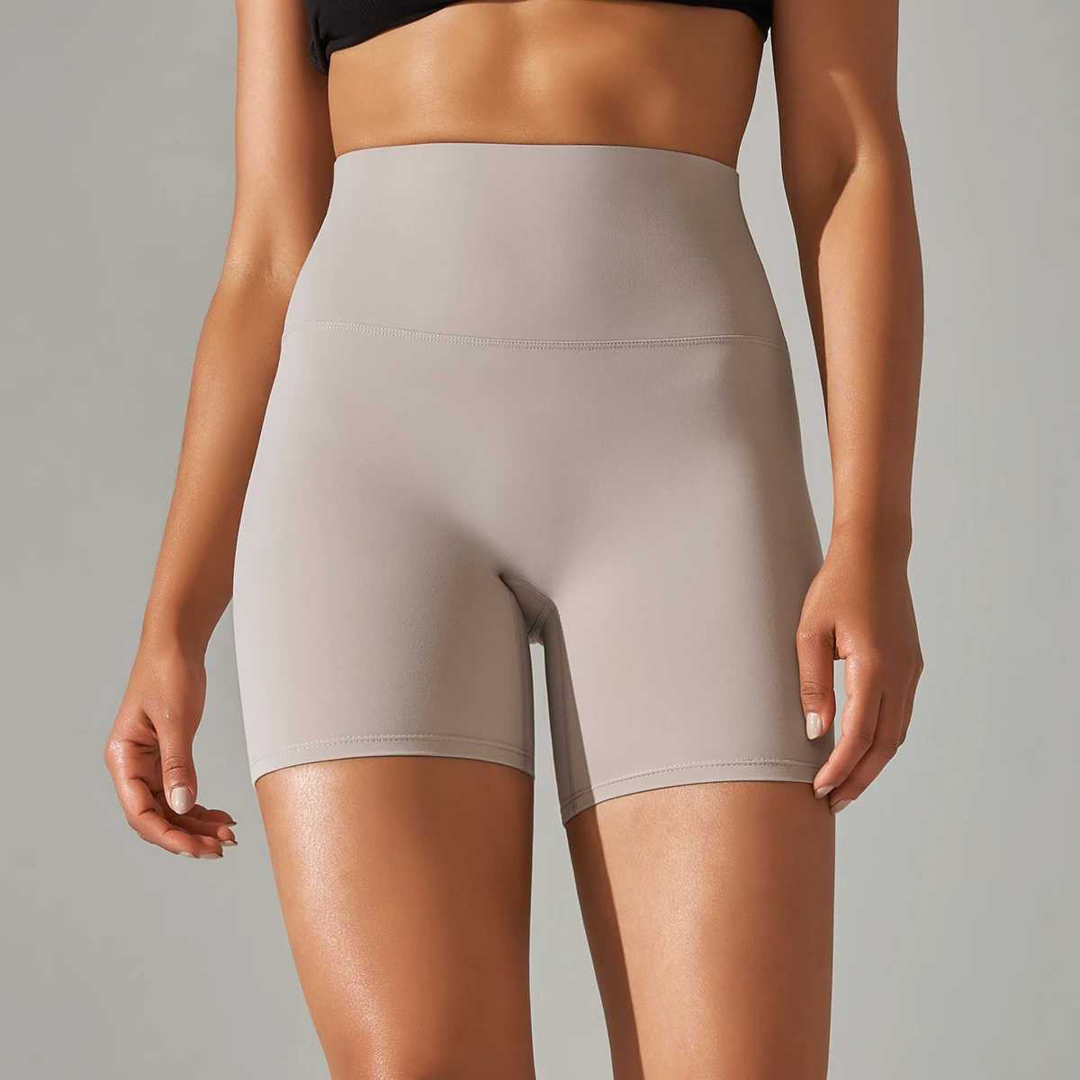 High-Waisted Seamless Yoga Shorts - Breathable Workout & Cycling Shorts for Women – Bild 9