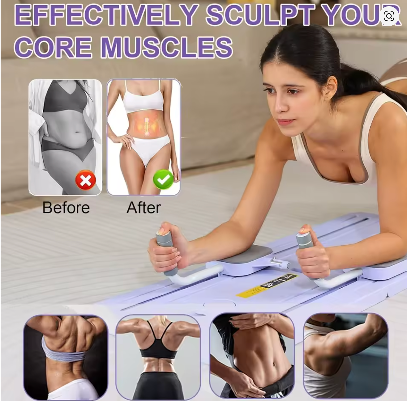 Foldable Abdominal Training Board – Adjustable Resistance Core & Full Body Trainer - Image 11