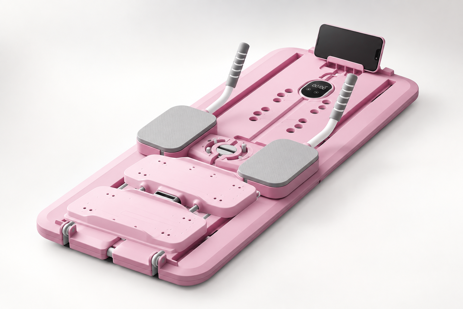 Compact Plank Training Board with Foldable Closure & Detachable Resistance Bands, Multifunctional Abdominal Trainer for Waist, Legs & Arms for Strengthening and Shaping - Image 2
